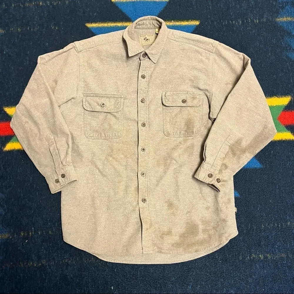 Moose Creek Legendary Clothing Flannel in Gray (L) - Picture 1 of 10
